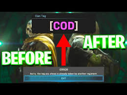Ghosts and call of duty: How To Get A Regiment Clan Tag Thats Already Taken On Modern Warfare Cod Mw Coloured Clan Tag Youtube