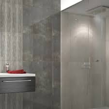 From border tiles to glass wall tiles, you're guaranteed to find the perfect tiles for your home all in one bathrooms: Origin Gris Tileflair