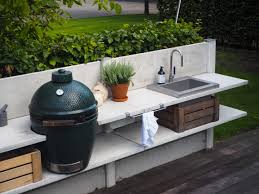Wwoo Outdoor Kitchen Light Grey With The Big Green Egg Large Www Wwoo Nl Outdoor Kitchen Lighting Big Green Egg Outdoor Kitchen Outdoor Kitchen