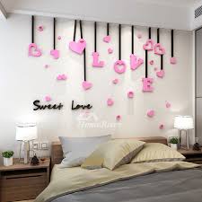 Bedroom wall stickers for adults. Love Wall Decals Acrylic 3d Living Room For Adults Living Room Decorative