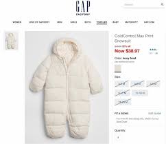 Baby Gap Coldcontrol Max Snowsuit Fashion Clothing Shoes