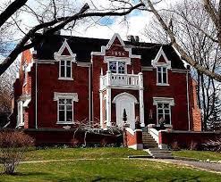 Period Revival Mansion In Port Hope On The Home Of Cousin Jessie Smith Stone Cottages Gothic Revival Architecture Heritage House