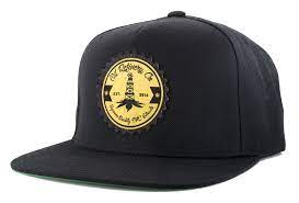 Oil Refinery Co Patch Snapback Black Yellow Black N Yellow Black Yellow