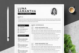 Another it project manager cv template. Project Manager Resume Template Creative Illustrator Templates Creative Market