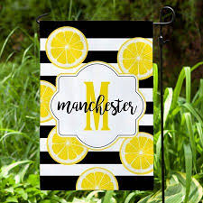 Lemons Personalized Garden Flag Walmart Com Personalized Garden Flag Lemonade Decor Garden Flags