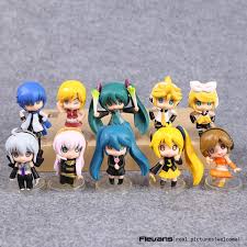 Vocaloid Hatsune Miku Meiko Kagamine Rin Ren Luka Haku Kaito Pvc Figures Toys 10pcs Set Cvfg120 In Action Toy Figures From Toys Hobbies