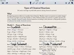 Table of contents different types of chemical reactions and how they are classified rate of a chemical reaction many chemical reactions can be classified as one of five basic types. Recognizing Types Of Chemical Reactions Homework