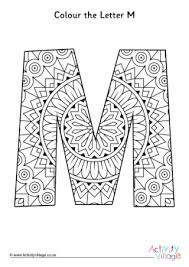Or else, do online coloring directly from your tab. Letter M Colouring Pages