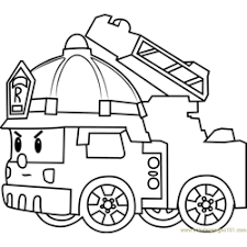 Keep a cat and pumpkin company on a magical night. Robocar Poli Coloring Pages For Kids Printable Free Download Coloringpages101 Com