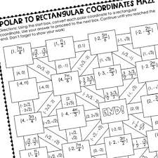 6 must 12 happy 2 : Converting Polar And Rectangular Coordinates Mazes By Fun With Saxon Teachers Pay Teachers Coordinates Maze Polar