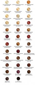 hair color chart with 68 shades from loreal clairol