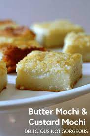 Butter Mochi Custard Mochi Recipe Butter Mochi Asian Desserts Hawaiian Desserts