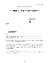 Semoga dapat memberikan manfaat yang. Contoh Surat Terima Tawaran Tender Cute766