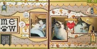 Kiwi Lane Cat Scrapbooking Layout Brought To You By The Letter J Scrapbookinglayoutsdogs In 2020 Kiwi Lane Designs Pet Scrapbook Layouts Pet Scrapbook