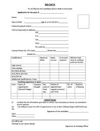 Professional bios allow you to go into a bit more detail than short social media bios, especially on linkedin. 20 Printable Bio Data Form For Interview Templates Fillable Samples In Pdf Word To Download Pdffiller