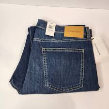 Calvin Klein Mens Slim Straight Jean Ashton Blue 38X30 40EO700