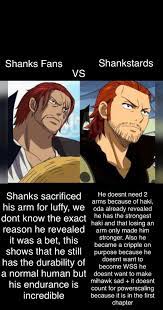 There are shanks fans and there are shankstards : r/OnePiecePowerScaling