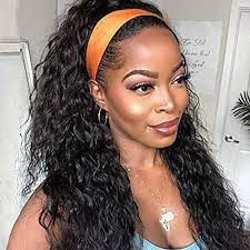 Human Hair Headband Wigs For Black Women Curly 10a Brazilian Virgin Glueless Human Hair Wigs Fo Headband Wigs Headband Wigs For Black Women Headband Hairstyles