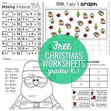 Simply print the free christmas printables for kids (there are 5 in total), provide paint dabbers(the same colors as the printable) and a die. 23 Festive Christmas Worksheets For K 1st Teach Junkie