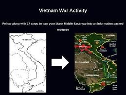 Vietnam War Map Activity Fun Easy Engaging Follow Along 50 Slide Ppt Map Activities Vietnam War Vietnam War Activities
