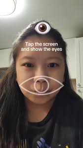 Girl Showing Her Eyes