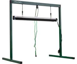 During vegetative growth, plants respond well to blue wavelengths of light. Hydrofarm Jump Start Indoor Grow Light System 2 Foot