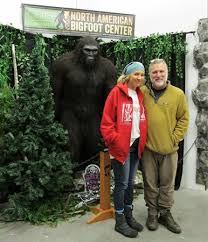 Like either was a good title for this rubbish. Museum Owners Melissa And Cliff Barackman Standing In Front Of Murphy Picture Of North American Bigfoot Center Boring Tripadvisor