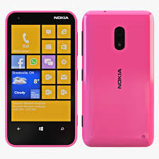 Nokia Lumia 620 Pink 3d Model 3d Model Smartphonenokia Nokia Gsm Smartphone Smartphone