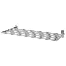 Great value floating shelves & wall shelves from famous brands like ikea & casa vila. Brogrund Wall Shelf With Towel Rail Stainless Steel 263 8x105 8 Ikea