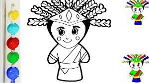 Sketsa gambar mewarnai ondel ondel betawi. Menggambar Dan Mewarnai Boneka Ondel Ondel Perempuan Untuk Anak Anak San Art19 Youtube