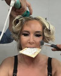 Behind the scenes. Snacks, tanning, and always laughter when getting glam  😜 #RHOC #reunion Hair: @princeangelll ❤️ Makeup: @glambypamelab ❤️