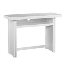 Klint Convertible Console To Dining Table White Aiden Lane In 2020 White Dining Table Adjustable Desk Dining Table