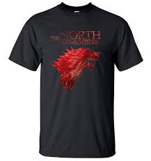 Us 6 4 46 Off Hot Sale Game Of Thrones House Stark The North Remembers T Shirt Men 2019 Summer 100 Cotton High Quality Mens T Shirts S Xxl In