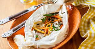 Recette De Papillote De Cabillaud Aux Carottes Courgettes Thym Et Citron Recette Papillote De Cabillaud Recette Poisson Plat