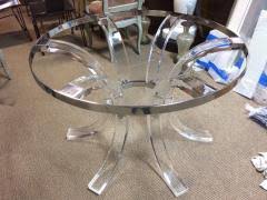 However, since a round dining table for 6 will pretty much. Charles Hollis Jones Round Lucite Chrome Dining Table For 8 By Charles Hollis Jones