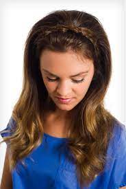 Pretty Simple Braided Headband Braided Headband Hairstyle Headband Hairstyles Hair Styles