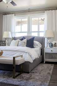 1 what time did you go to bed? Furniture Bedrooms Beautiful Bedroom Features A Gray Wingback Bed With Silver Nailhead Trim Dressed Decor Object Your Daily Dose Of Best Home Decorating Ideas Interior Design Inspiration