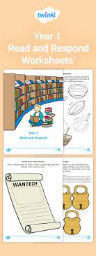 Year 1 Read And Respond Worksheets Read Respond Worksheets Year Reading Comprehension Worksheets Reading Comprehension Reading Comprehension Activities