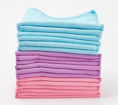 This set provides enough towels for multiple cleaning jobs in and around your home. Bio Cleaner Set Of 18 Diamond Weave Microfiber Cloths Qvc Com In 2021 Microfiber Cloth Diamond Weave Microfiber