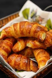 French Lettuce Croissants With A Choice Of Fillings Ham Smoked Salmon Bonne Mamon Jams