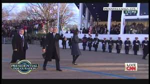 Barack obama is officially sworn in for his second term as us president in a small ceremony at the white house. President Obama Michelle Obama Inaugural Parade Walk Pennsylvania Avenue January 21 2013 2 2 Youtube