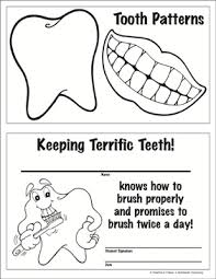 This compilation of over 200 free, printable, summer coloring pages will keep your kids happy and out of trouble during the heat of summer. Tooth Patterns And Dental Hygiene Certificate Printable Awards And Incentives Skills Sheets