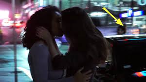 Lesbian kiss prank
