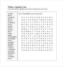 Sample Military Alphabet Chart 6 Free Documents In Pdf Word