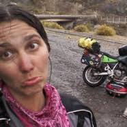 Motorcyclist Jayne Davidson