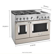 kitchenaid smart 48 in 6 burners 4.1 cu