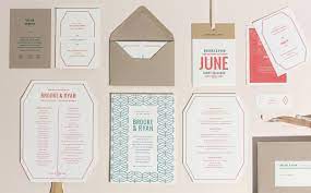 Studio Of Christine Wisnieski Brooke Ryan Funky Wedding Invitations Stationery Inspiration Wedding Invitations
