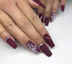 Coffin nails mainly work for long nails, but it can still be done on short nails as well. Maroon Coffin Nail Designs Attractive Nail Design