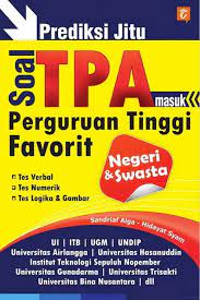 Versi gratis tes potensi akademik tpa dapatkan ebook tpa versi lengkap di www.tespotensiakademik.com ebook tpa versi lengkap menyajikan lebih dari 500 soal lengkap dengan kunci jawaban dan pembahasannya. Jual Buku Murah Prediksi Jitu Soal Tpa Masuk Perguruan Tinggi Favorit Jakarta Timur Samiahoktaviani Tokopedia