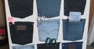 Made A Quilt With The Pants And Didnt Know What To Do With All The Pockets But I Figured This Would Work